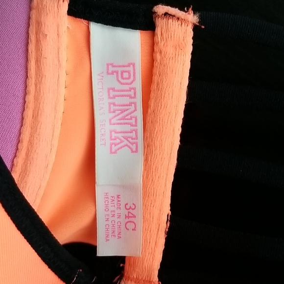 PINK Front Clasp Racerback Bra (34C) - Picture 4 of 4